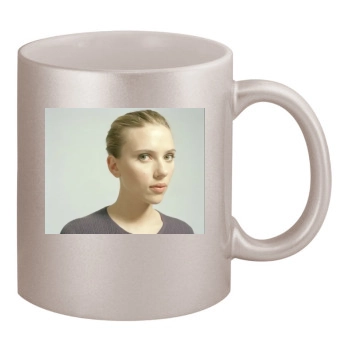 Scarlett Johansson 11oz Metallic Silver Mug