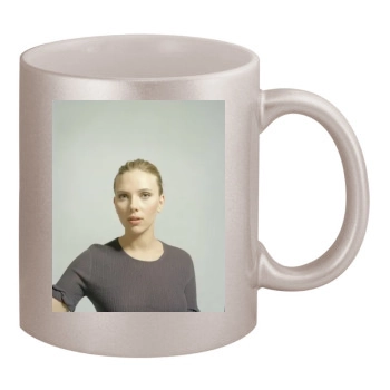 Scarlett Johansson 11oz Metallic Silver Mug