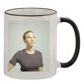 Scarlett Johansson 11oz Colored Rim & Handle Mug