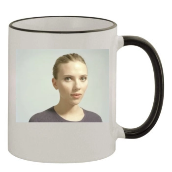 Scarlett Johansson 11oz Colored Rim & Handle Mug