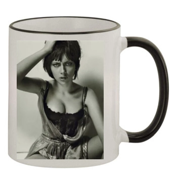 Scarlett Johansson 11oz Colored Rim & Handle Mug