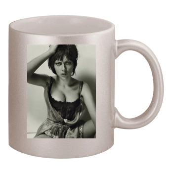 Scarlett Johansson 11oz Metallic Silver Mug