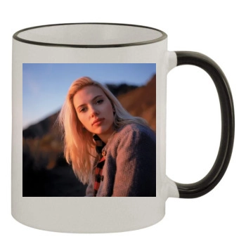 Scarlett Johansson 11oz Colored Rim & Handle Mug