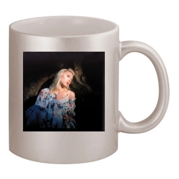 Scarlett Johansson 11oz Metallic Silver Mug