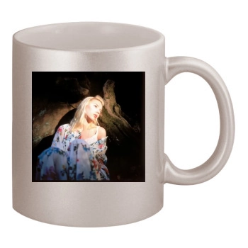 Scarlett Johansson 11oz Metallic Silver Mug