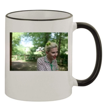 Scarlett Johansson 11oz Colored Rim & Handle Mug