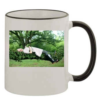 Scarlett Johansson 11oz Colored Rim & Handle Mug