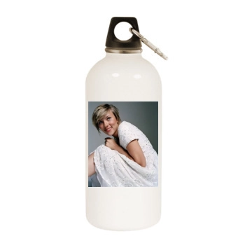 Scarlett Johansson White Water Bottle With Carabiner