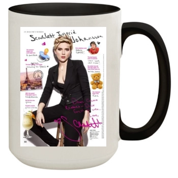 Scarlett Johansson 15oz Colored Inner & Handle Mug