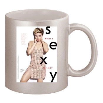 Scarlett Johansson 11oz Metallic Silver Mug