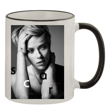 Scarlett Johansson 11oz Colored Rim & Handle Mug