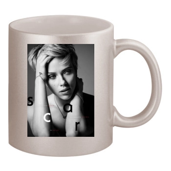 Scarlett Johansson 11oz Metallic Silver Mug