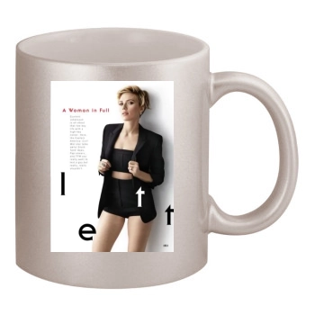 Scarlett Johansson 11oz Metallic Silver Mug