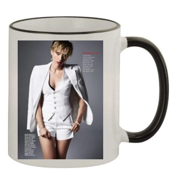 Scarlett Johansson 11oz Colored Rim & Handle Mug