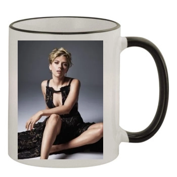 Scarlett Johansson 11oz Colored Rim & Handle Mug