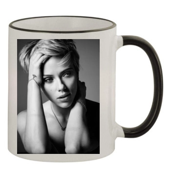 Scarlett Johansson 11oz Colored Rim & Handle Mug