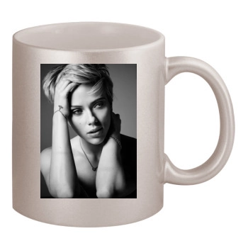 Scarlett Johansson 11oz Metallic Silver Mug