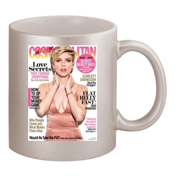 Scarlett Johansson 11oz Metallic Silver Mug