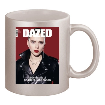 Scarlett Johansson 11oz Metallic Silver Mug