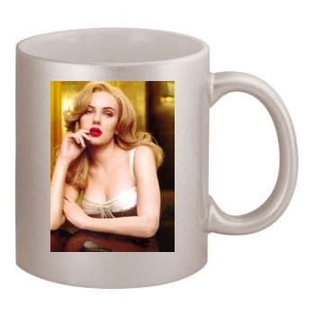 Scarlett Johansson 11oz Metallic Silver Mug