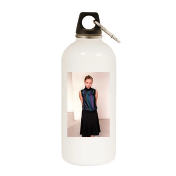 Scarlett Johansson White Water Bottle With Carabiner