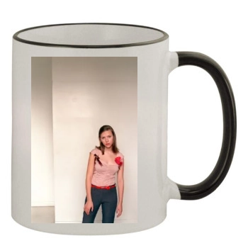 Scarlett Johansson 11oz Colored Rim & Handle Mug