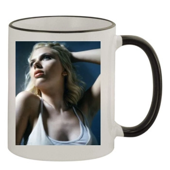 Scarlett Johansson 11oz Colored Rim & Handle Mug