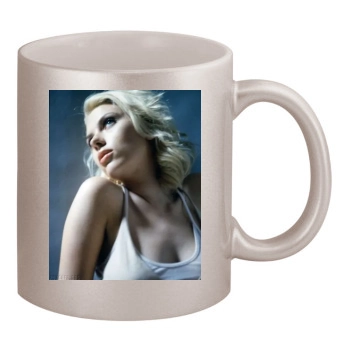 Scarlett Johansson 11oz Metallic Silver Mug