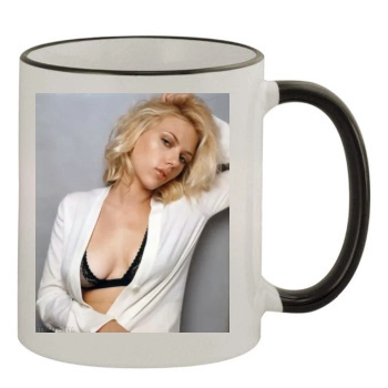 Scarlett Johansson 11oz Colored Rim & Handle Mug