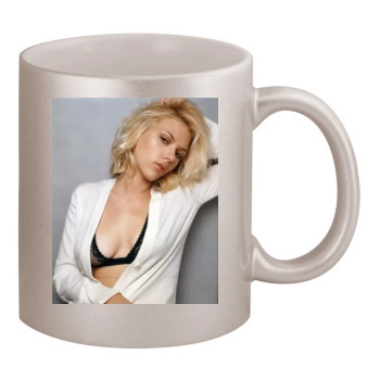 Scarlett Johansson 11oz Metallic Silver Mug