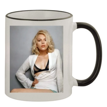 Scarlett Johansson 11oz Colored Rim & Handle Mug