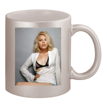 Scarlett Johansson 11oz Metallic Silver Mug