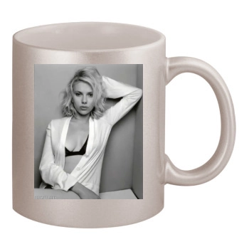 Scarlett Johansson 11oz Metallic Silver Mug