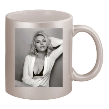 Scarlett Johansson 11oz Metallic Silver Mug