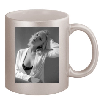 Scarlett Johansson 11oz Metallic Silver Mug