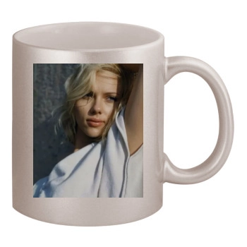 Scarlett Johansson 11oz Metallic Silver Mug