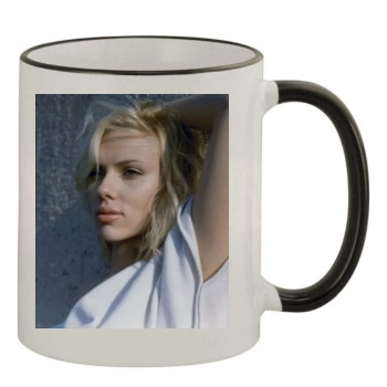 Scarlett Johansson 11oz Colored Rim & Handle Mug