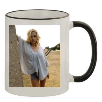 Scarlett Johansson 11oz Colored Rim & Handle Mug