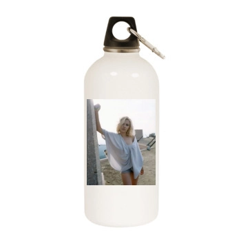 Scarlett Johansson White Water Bottle With Carabiner