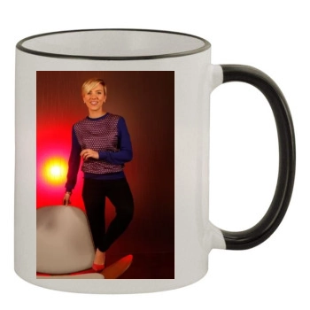 Scarlett Johansson 11oz Colored Rim & Handle Mug