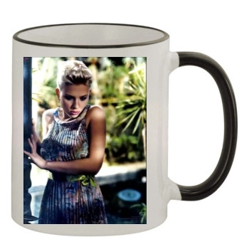 Scarlett Johansson 11oz Colored Rim & Handle Mug