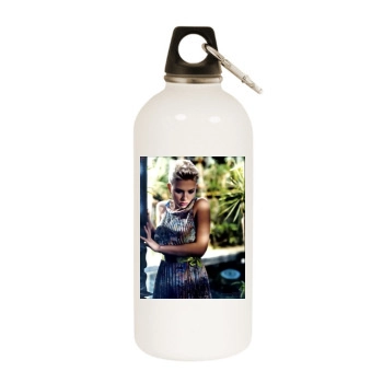 Scarlett Johansson White Water Bottle With Carabiner