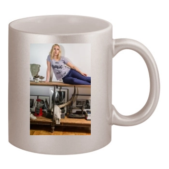 Scarlett Johansson 11oz Metallic Silver Mug