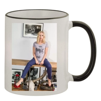 Scarlett Johansson 11oz Colored Rim & Handle Mug