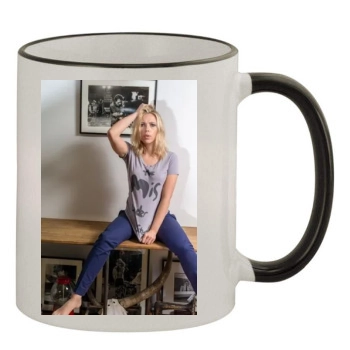 Scarlett Johansson 11oz Colored Rim & Handle Mug