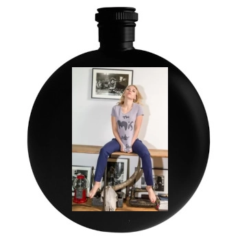 Scarlett Johansson Round Flask