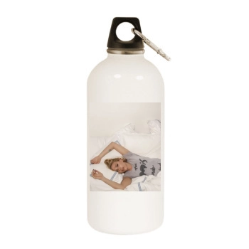 Scarlett Johansson White Water Bottle With Carabiner