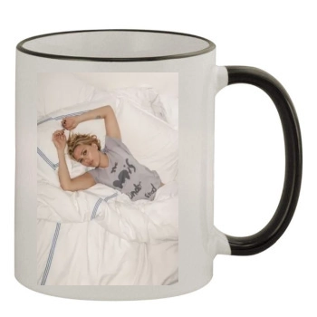 Scarlett Johansson 11oz Colored Rim & Handle Mug