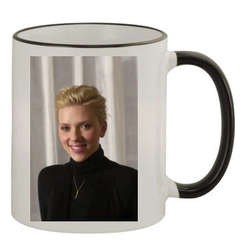 Scarlett Johansson 11oz Colored Rim & Handle Mug