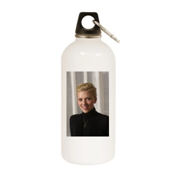 Scarlett Johansson White Water Bottle With Carabiner